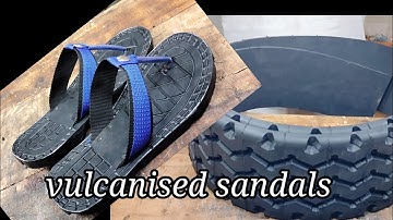 Vulcanised sandals