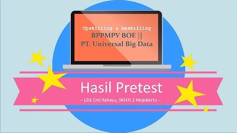 Hasil Pretest Magang PT. UNIVERSAL BIG DATA MALANG