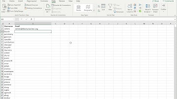 Excel - Username to Email Address