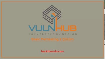 Basic Pentest: 2 Çözüm / VULNHUB