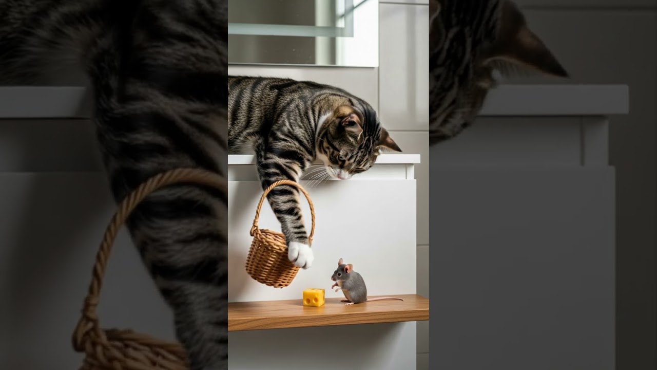 LOL! This mouse forgot to look up? Watch the unexpected twist 