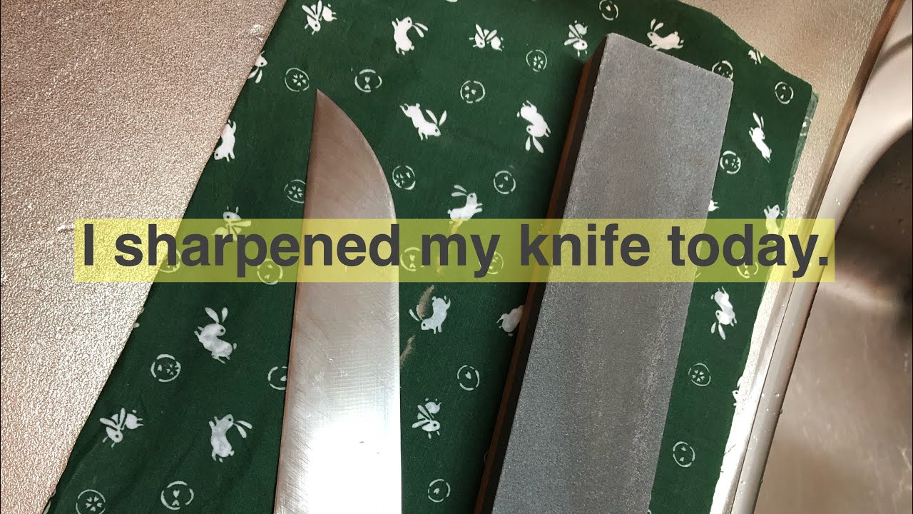 Kitchenware How To Use The Whetstone For Kitchen Knife Sharpen A Kitchen Knife 砥石 包丁 研ぎ方 英語 Youtube