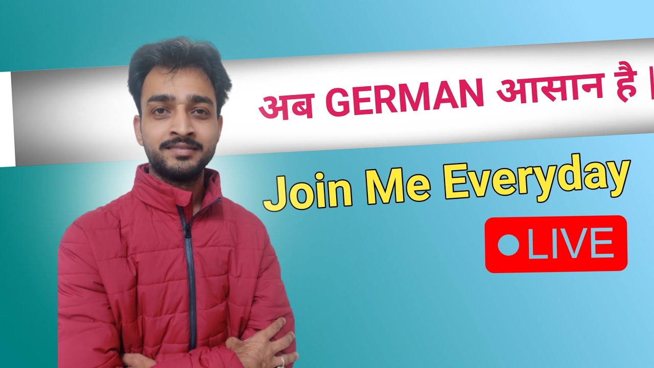 Learn German| Easy and Simple Way- Aditya Sir German - YouTube