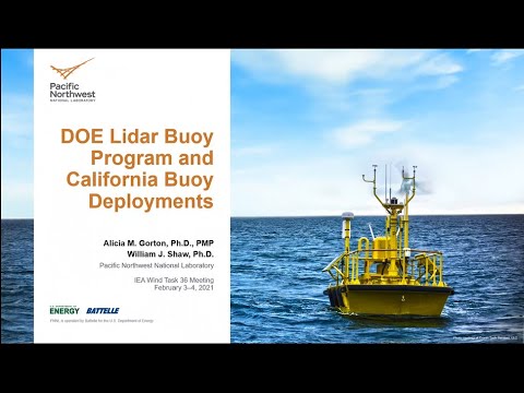 Alicia Gorton and Will Shaw (PNNL): The DoE Lidar Buoy Program and California Buoy Deployments