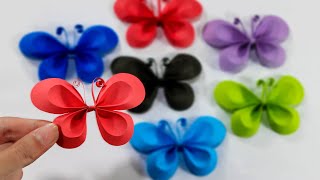 3D Butterfly - How to make 3D paper butterfly at home 🦋