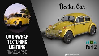 Beetle Car - 3D Model Timelapse (Part 2)