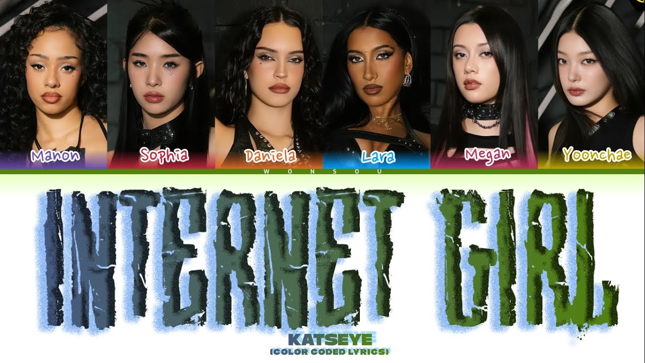 KATSEYE "Internet Girl" (Color Coded Lyrics) - YouTube