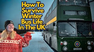 How We Survive WINTER BUS LIFE In The UK! by Six In A Bus 4,388 views 4 months ago 8 minutes, 47 seconds