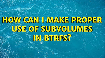 Ubuntu: How can I make proper use of subvolumes in btrfs?