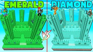 MINI GAME: DIAMOND ISLAND WAR VS EMERALD ISLAND ** NOOB UPGRADE VIP BOW TO BECOME A PRO ARROW screenshot 3