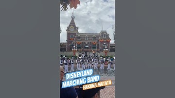 Thumbnail of Disneyland Marching Band performs Hakuna Matata after the rain. #disneyfamily #halloween #disneyland