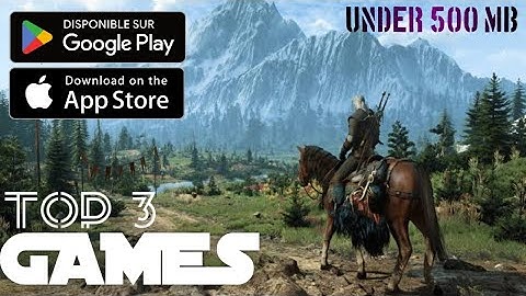 Top 3 Offline Intresting Games 👀||Under 500 Mb😱 ||For ANDROID And IOS🔥||