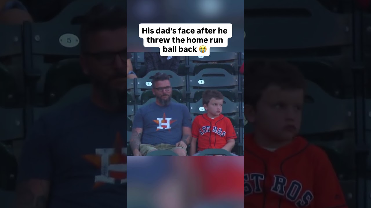 The kid threw the ball before his dad even had a chance to realize what was happening 😭 #baseball