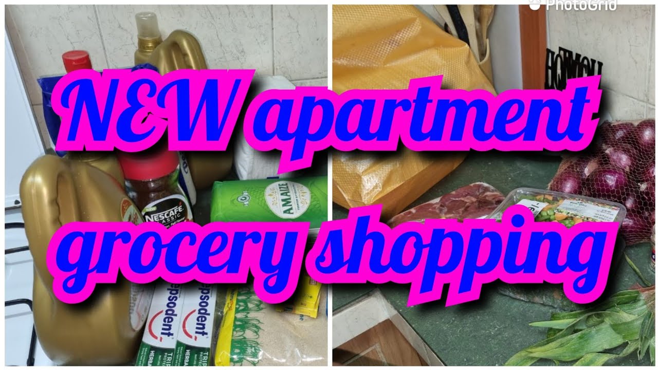 New apartment grocery shopping YouTube