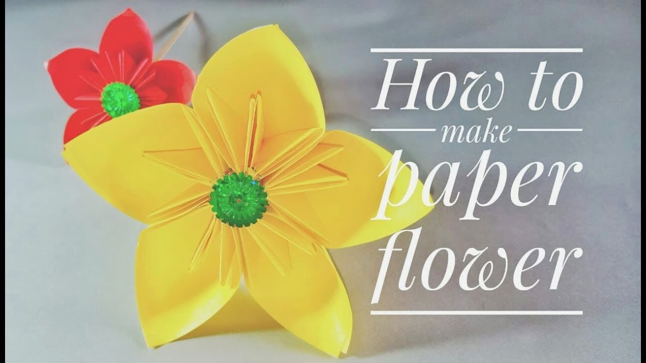  Cara  Membuat  Bunga  Dari  kertas  Origami  YouTube