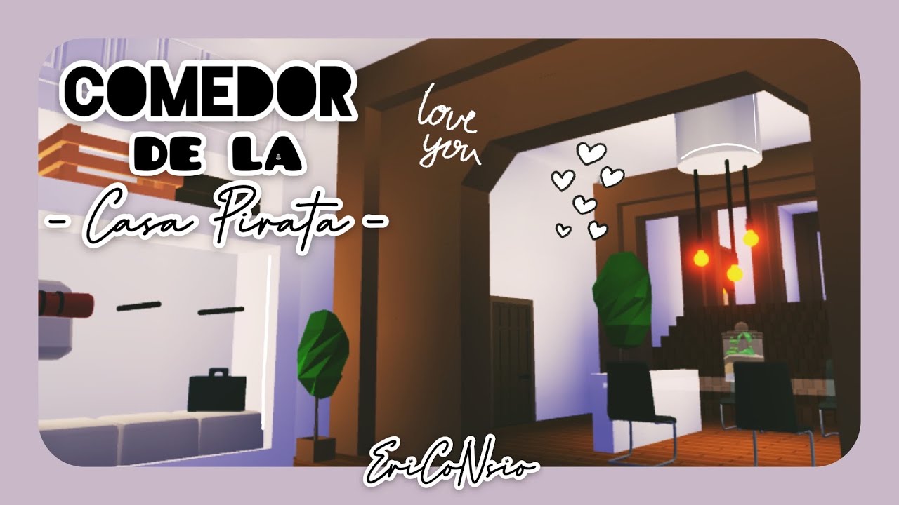 Comedor De La Casa Pirata Speedbuild Adopt Me Roblox Ericonsio Youtube - csx games roblox el comedor decoración