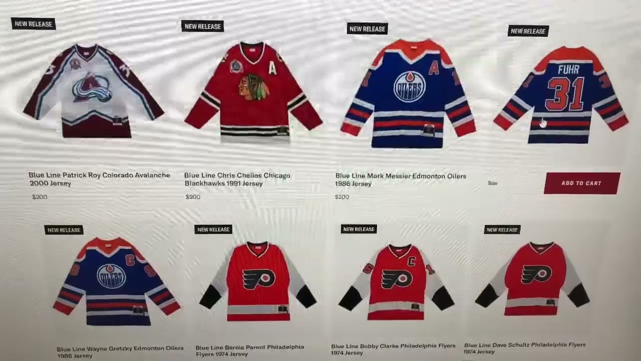 Mitchell & Ness Launches NHL Blue Line Jerseys Featuring Canadiens,  Oilers, Leafs Legends