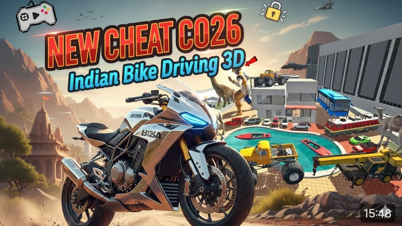 Indian bike driving 3D  New cheat code 2026😱