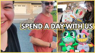 HOMESCHOOLING, SHOPPING AT WOODMANS, CLEANING | Day In The Life Stay At Home Mom