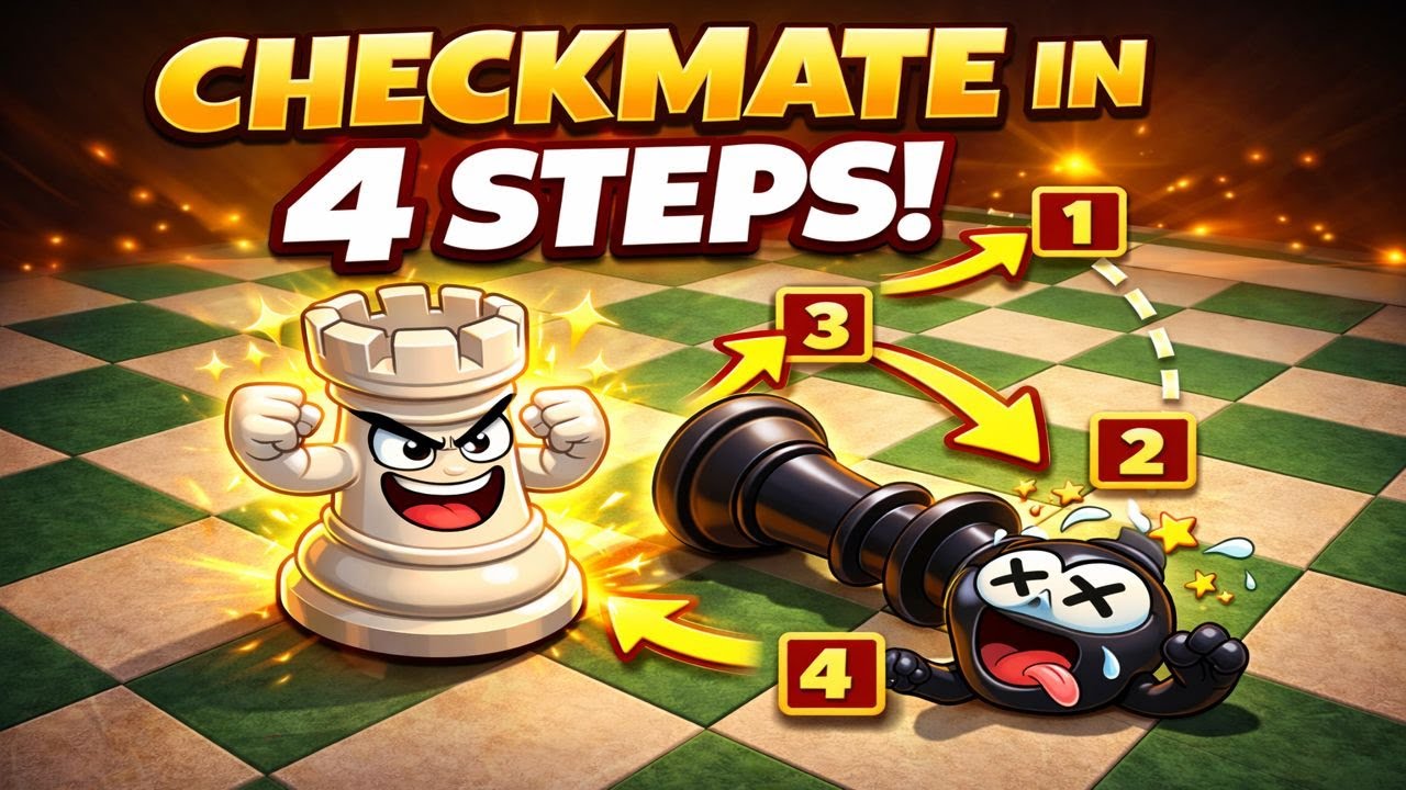 Win Fast! Checkmate in Just 4 Steps 😱
