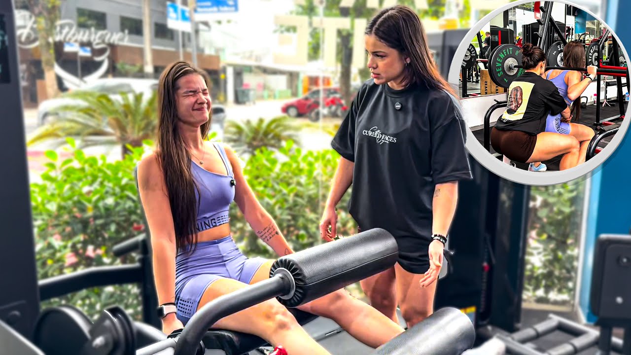 ELOISI QUASE PASSA MAL NO TREINO DE PERNA DELA