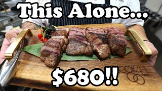 My Crazy $1300 STEAKHOUSE Dinner in LAS VEGAS!