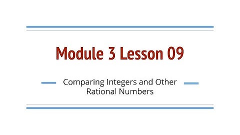 Grade 6, Module 3 Lesson 09