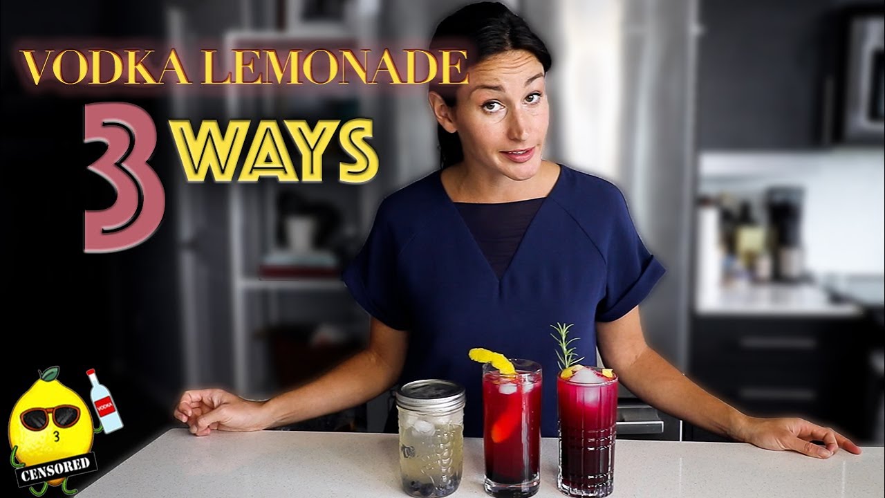 Blueberry Vodka Lemonade 3 Ways
