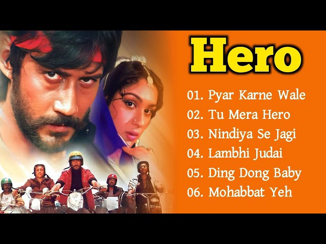 HERO (1983) Movie All Songs | Audio Jukebox | Jackie Shroff | Meenakshi Seshadri | Evergreen Music class=