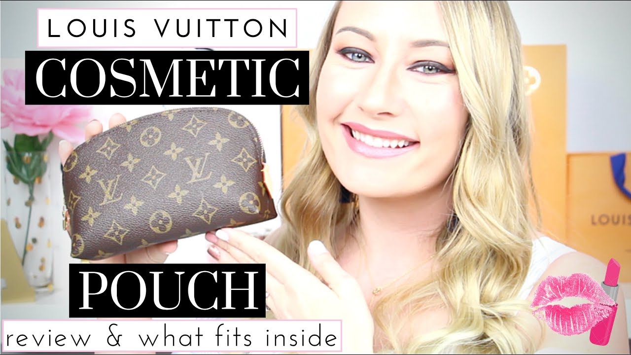 Louis Vuitton cosmetic pouch review + What's in my makeup bag 2018?