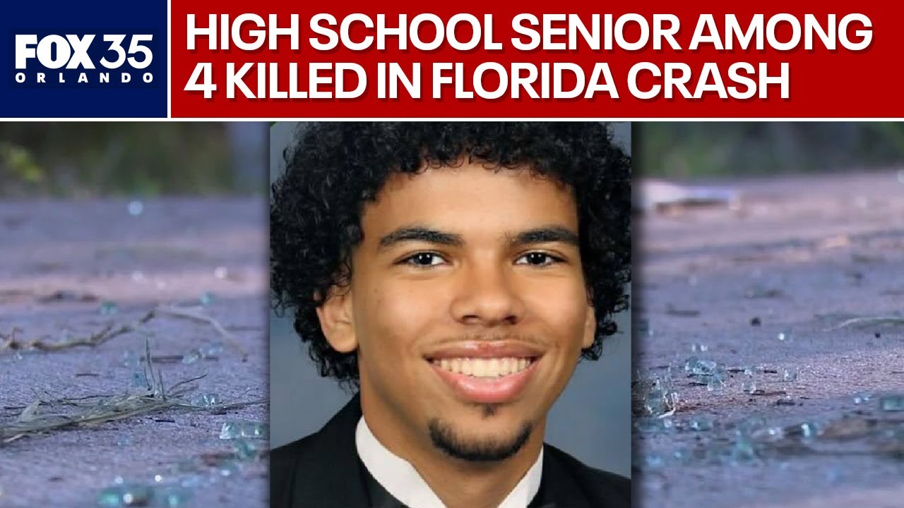 Florida high school senior among 4 killed in crash - YouTube