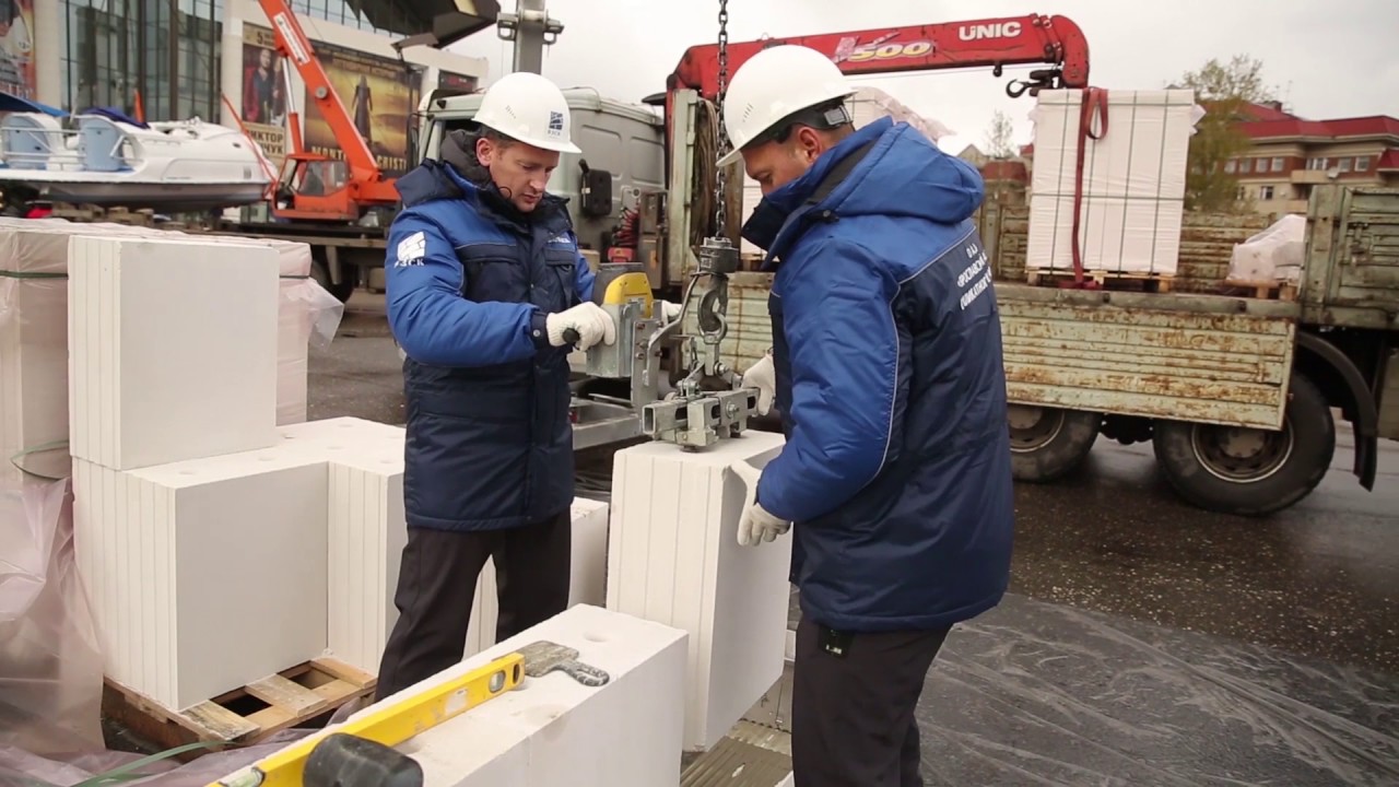 Строительство из силикатных пазогребневых блоков ЯЗСК - YouTube