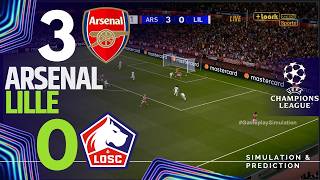 ⚽ Arsenal 3-0 Lille HIGHLIGHTS✅| UEFA Champions League 26/27 | Match Simulation/Recreation screenshot 1