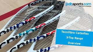 Overview of the Tecnifibre Carboflex X-Top range by pdhsports.com