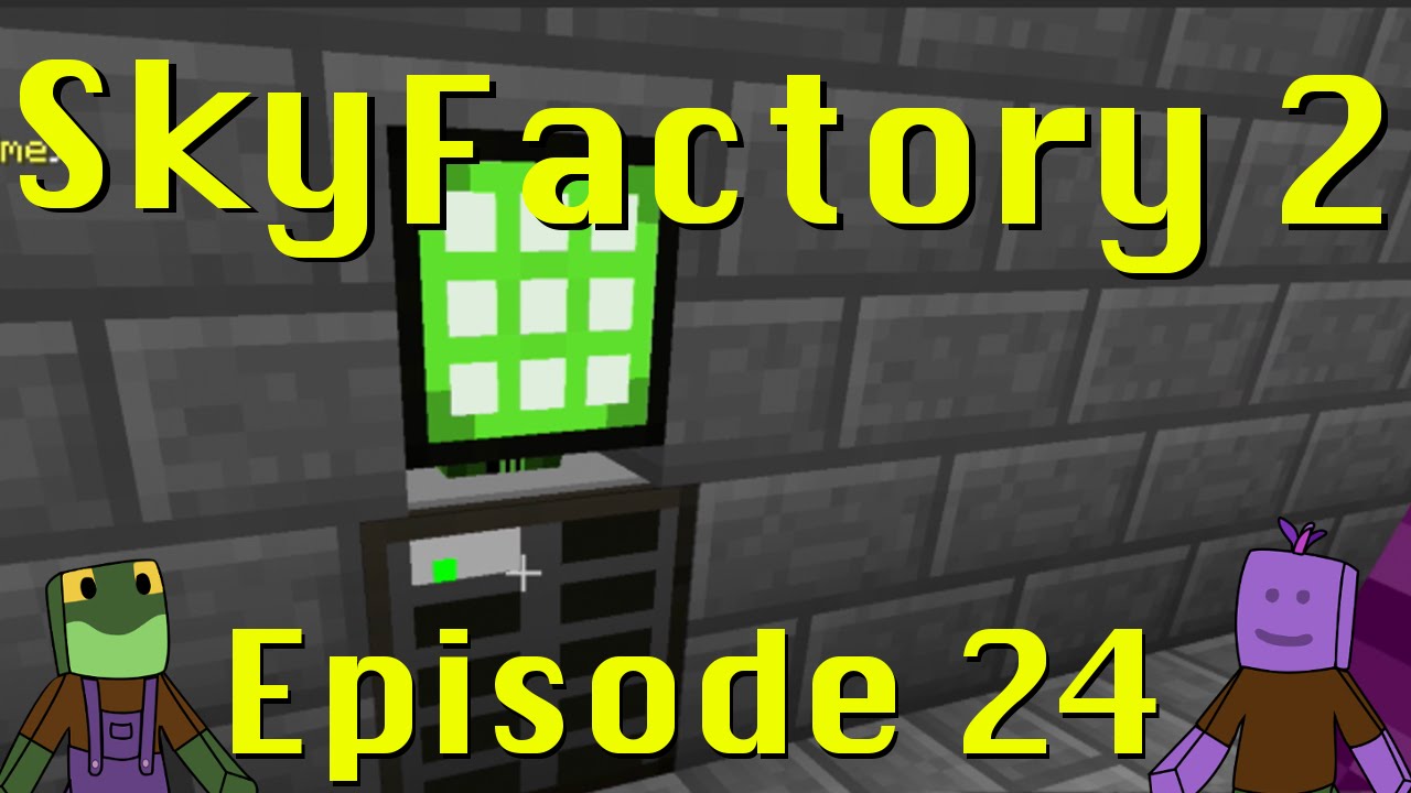 Minecraft SkyFactory 2 E24 Funiture Paneler and Basic Applied Energistics System YouTube
