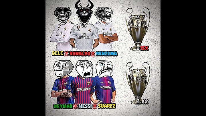 RONALDO X BALE X BENZEMA VS MESSI X NEYMAR X SUAREZ #football #trophy #shorts