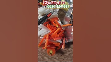 Máy thái sợi cà rốt để làm đồ chua, phơi khô, kẹp bánh mì đa dạng cỡ sợi 7mm, 10mm và 14mm