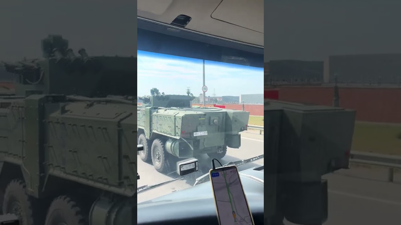 🇧🇾 Belarusian Volat-V2 APC with ADUNOK-BM30 combat module on a public road somewhere in Belarus.