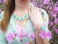 DIY Two Strand Beaded Statement Necklace and Bracelet Set | Cat Fox Designs