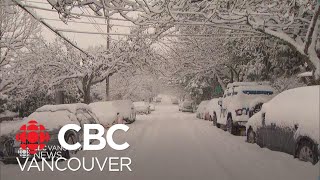 Heavy snow blankets Metro Vancouver