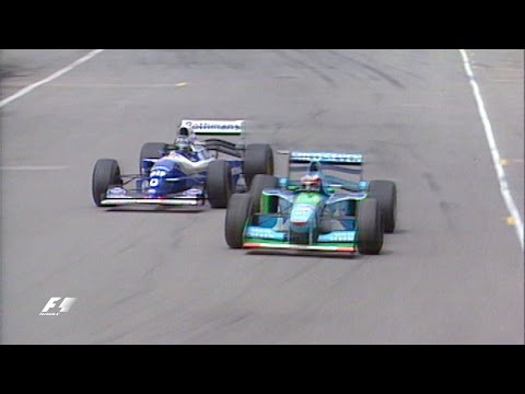 Schumacher And Hill Collide In Title Showdown | 1994 Australian Grand Prix