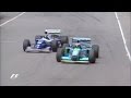 Schumacher and hill collide in title showdown  1994 australian grand prix