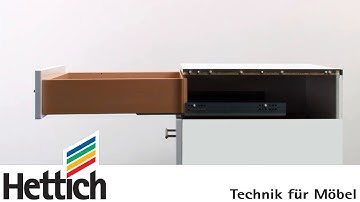 Features + dimensions of Quadro full extension runners: Do-It-Yourself with Hettich