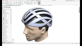 Solidworks Advanced Tutorial   Modeling Road Bike Helmets part 1/2