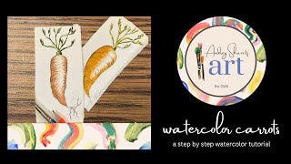 Watercolor carrots                                Wednesday’s Watercolor