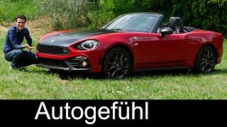 Abarth 124 Spider FULL REVIEW test driven 170hp 2017/2016 all-new neu