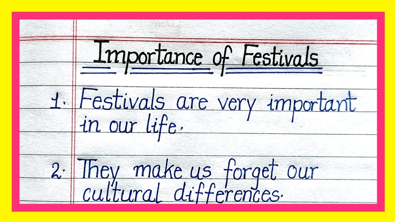 10 Lines Essay On Importance Of Festivals In English Essay On 10-lines-essay-on-importance-of-festivals-in-english-essay-on