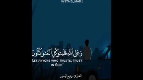 وما لنا ألا نتوكل على الله...} إبداع يفوق الوصف|للقارئ وديع اليمني|