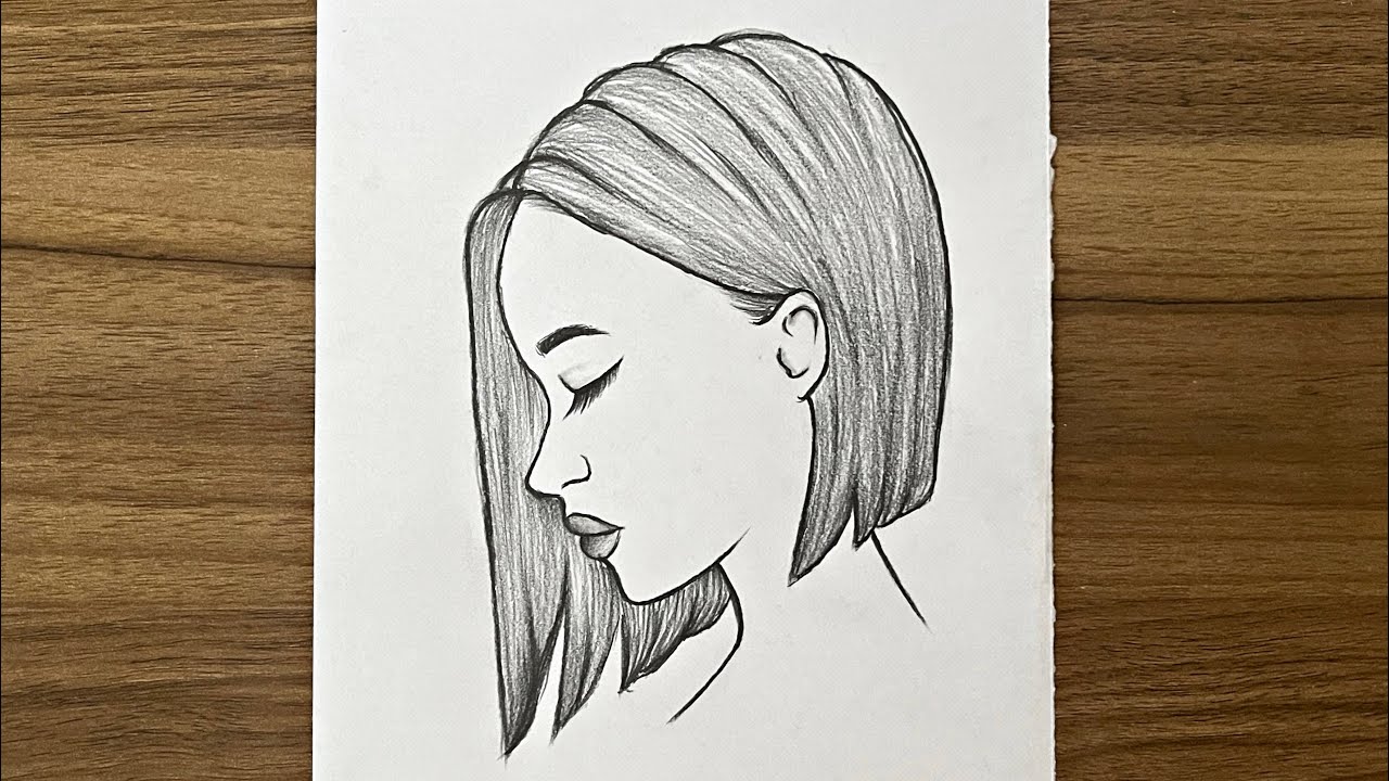 1,100+ Drawing Of A Beautiful Woman Face Side View Stock Illustrations,  Royalty-Free Vector Graphics & Clip Art - iStock