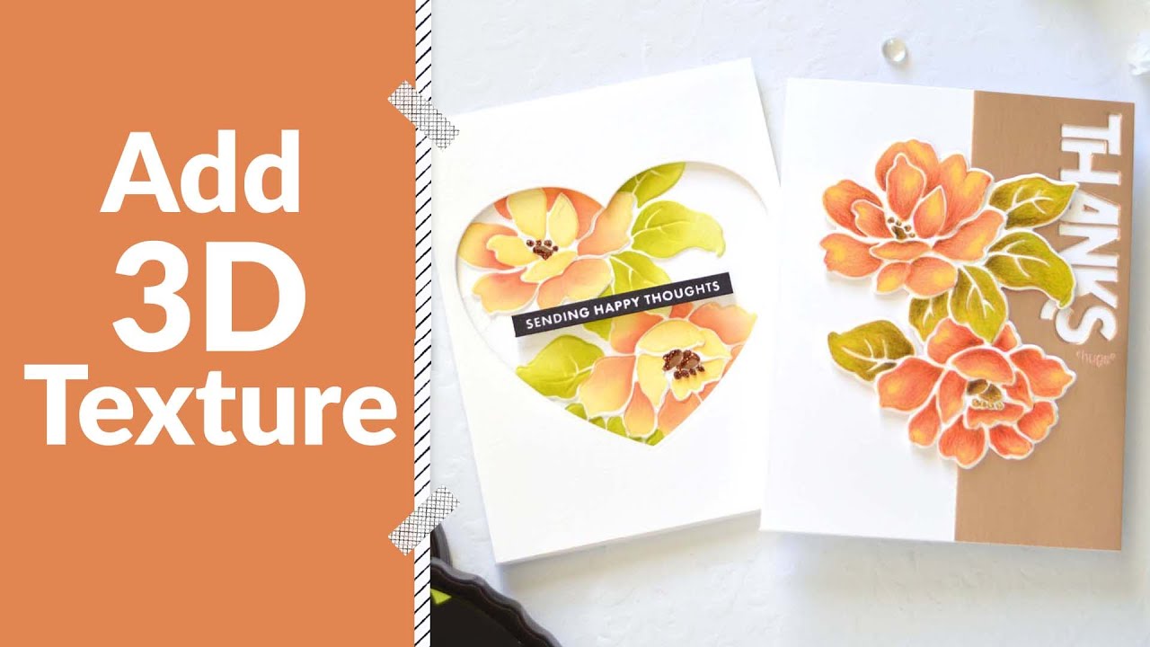 How to Add Texture With 3D Embossing Folders | Altenew Take 2 With ...